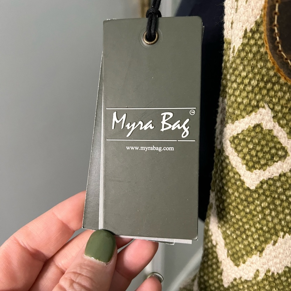 Myra Crossbody Purse / Leather and canvas / Concealed Carry / S-2585 - Picture 7 of 7